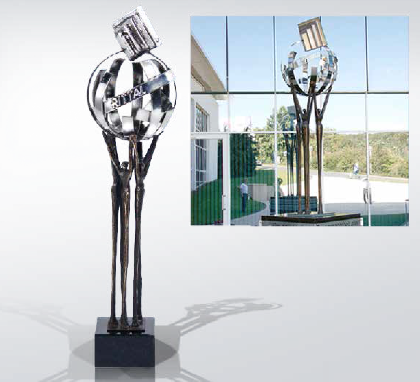 wanden op maat brons